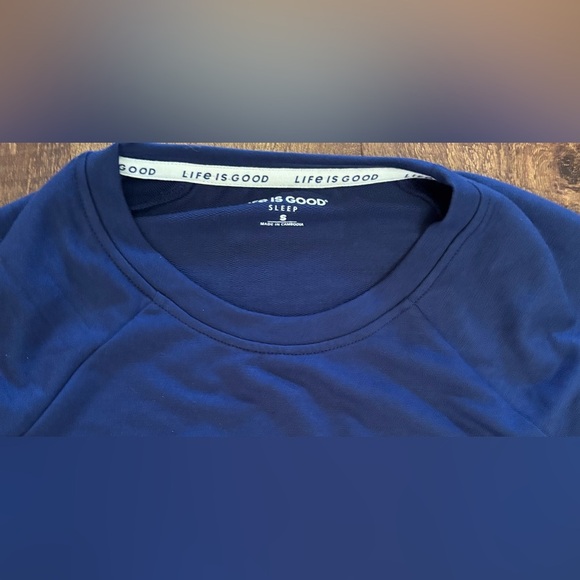 NWT “life is good” paw dog sleep shirt women Sz small - Picture 3 of 9